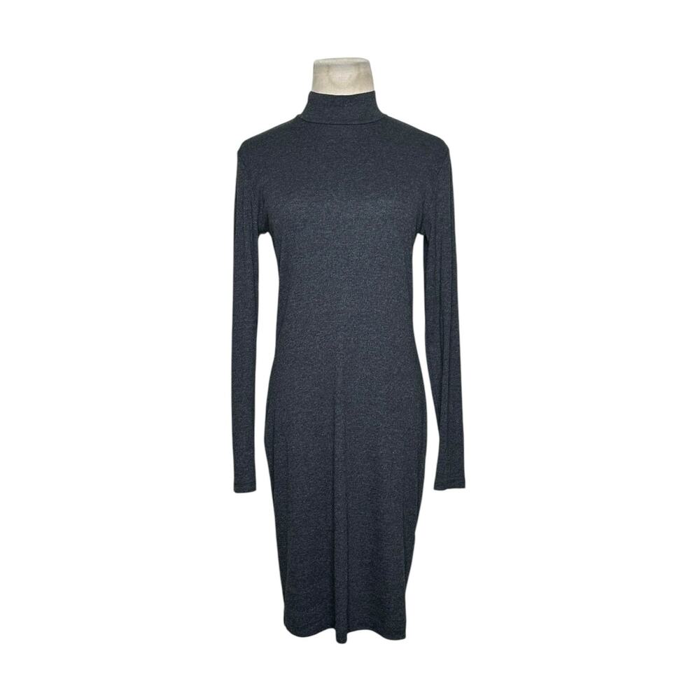 H&M Divided gray high neck long sleeves sweater dress size M